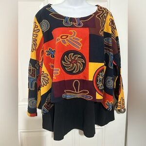 Colorful Abstract Women's Blouse